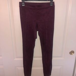 Faux suede leggings
